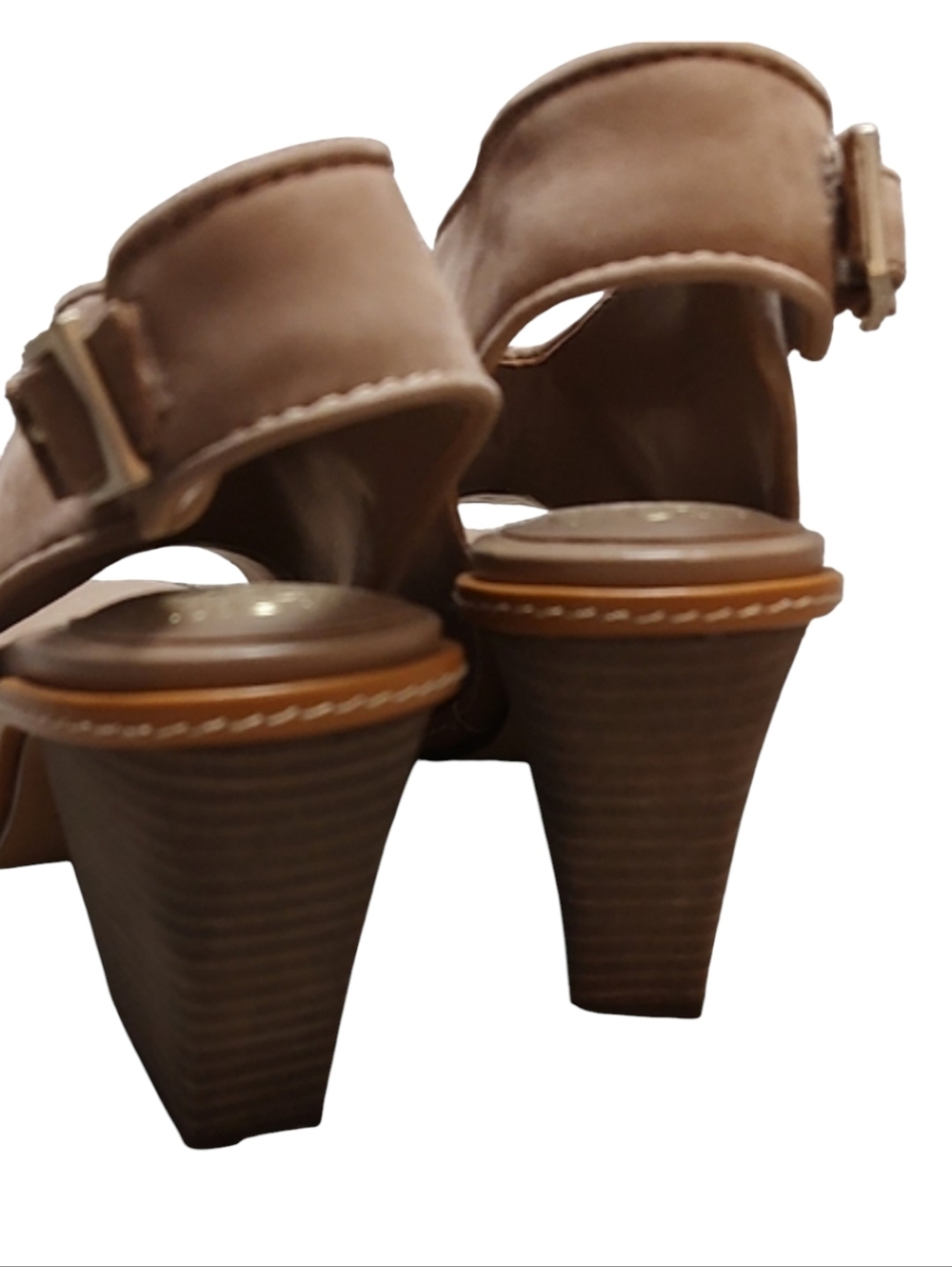 Vince Camuto Taupe Slingback Heels - Picture 3 of 7